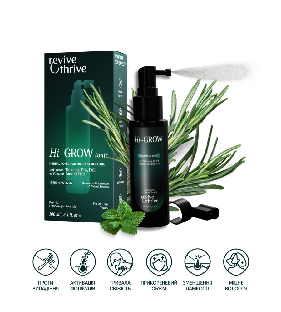 Тонік-Активатор волосся Hi-GROW з розмарином